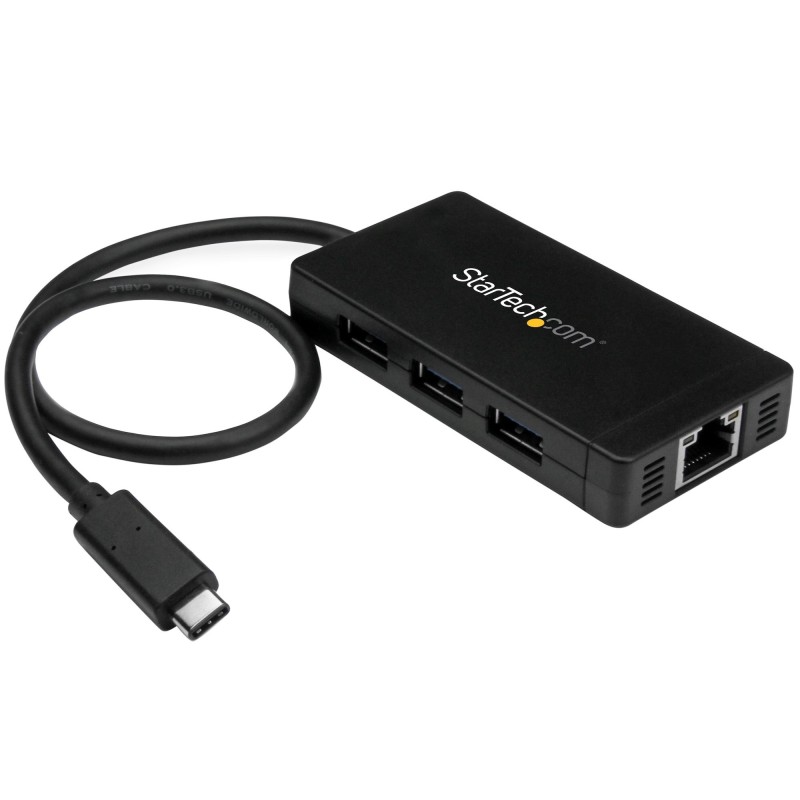 StarTech.com Hub USB 3.0 a 3 porte con USB-C e Ethernet Gigabit - Inc