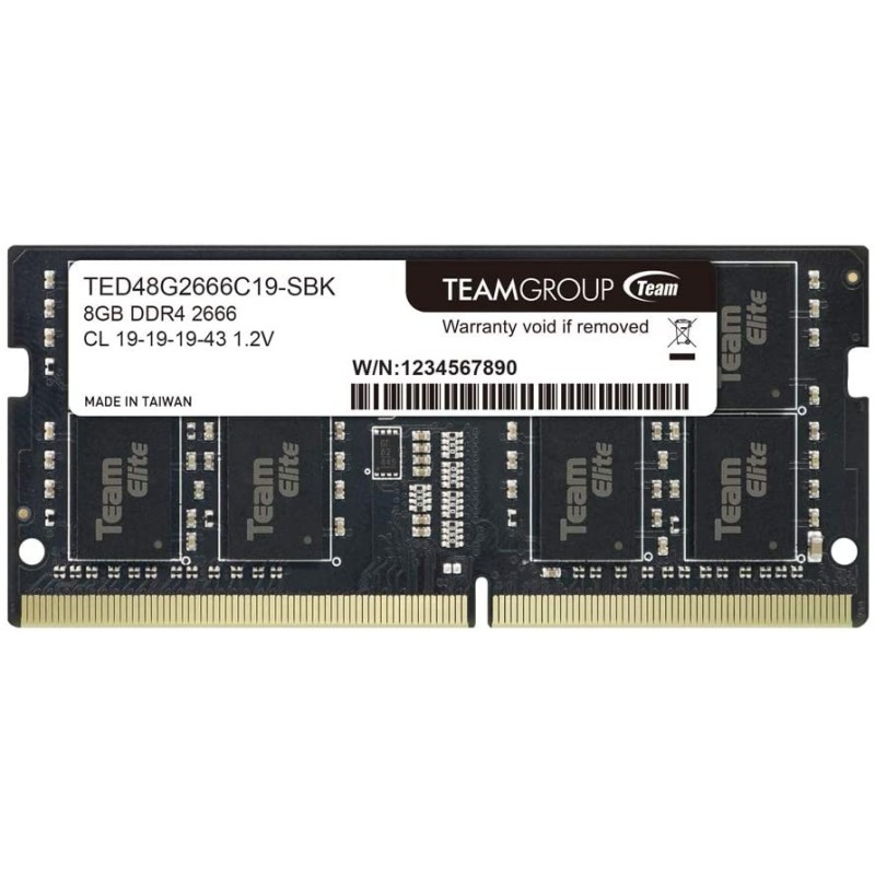 Team Group ELITE TED48G2666C19-S01 memoria 8 GB 1 x 8 GB DDR4 2666 MH