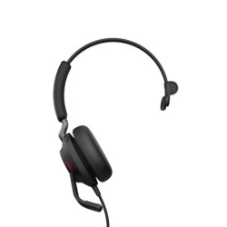 Jabra Evolve2 40, MS Mono Auricolare Cablato A Padiglione Ufficio USB