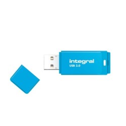 Integral 64GB USB3.0 DRIVE NEON BLUE UP TO R-100 W-30 MBS unit&agrave; flas