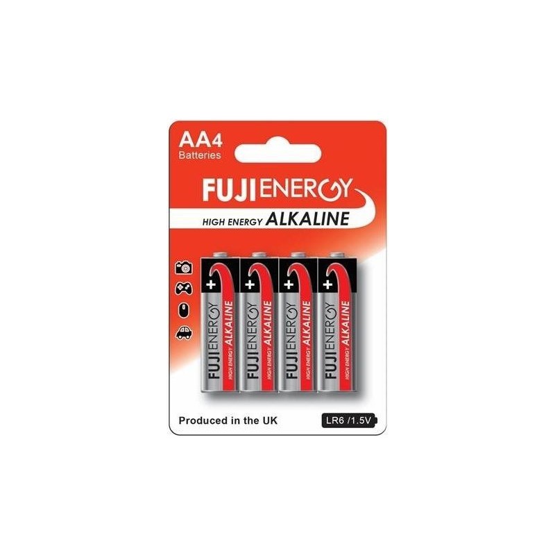 Confezione da 4 batterie alcaline Fujifilm AA 1,5 V LR06