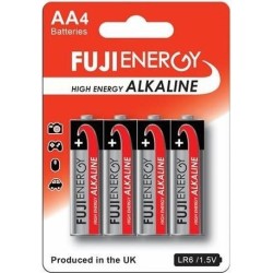 Confezione da 4 batterie alcaline Fujifilm AA 1,5 V LR06