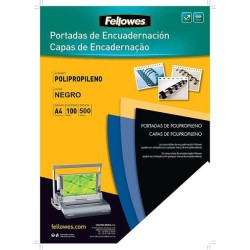 Pacchetto Fellowes da 100 contenitori in polipropilene A4 - 500 micro