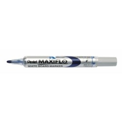 Pentel Maxiflo Confezione da 4 Pennarelli per Lavagna + Gomma Magneti