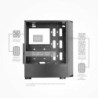 Case computer desktop ATX Mars Gaming MC-TOR Nero