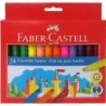 Faber-Castell Confezione Jumbo da 24 Pennarelli a Punta Spessa - Inch