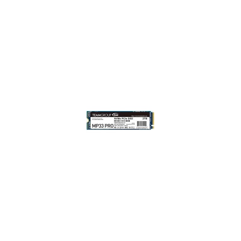 TEAM GROUP MP33 Pro 2TB PCIe Gen3 x4 NVMe M.2 SSD 2100/1700 MB/s