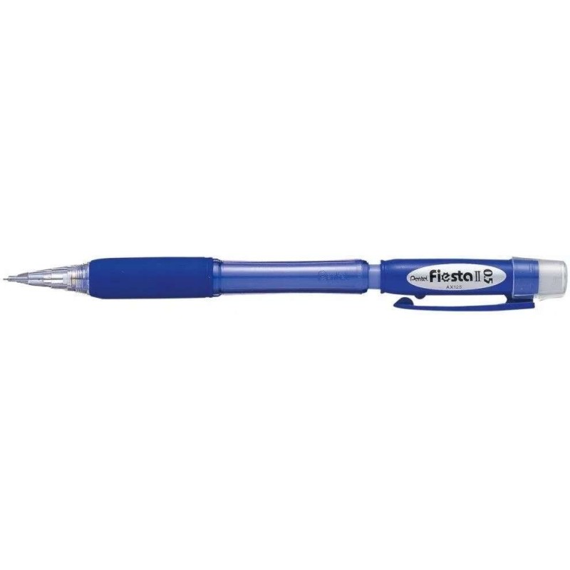 Pentel Fiesta II Portaminas HB 0.5mm con Goma - Incluye 2 Recargas - 