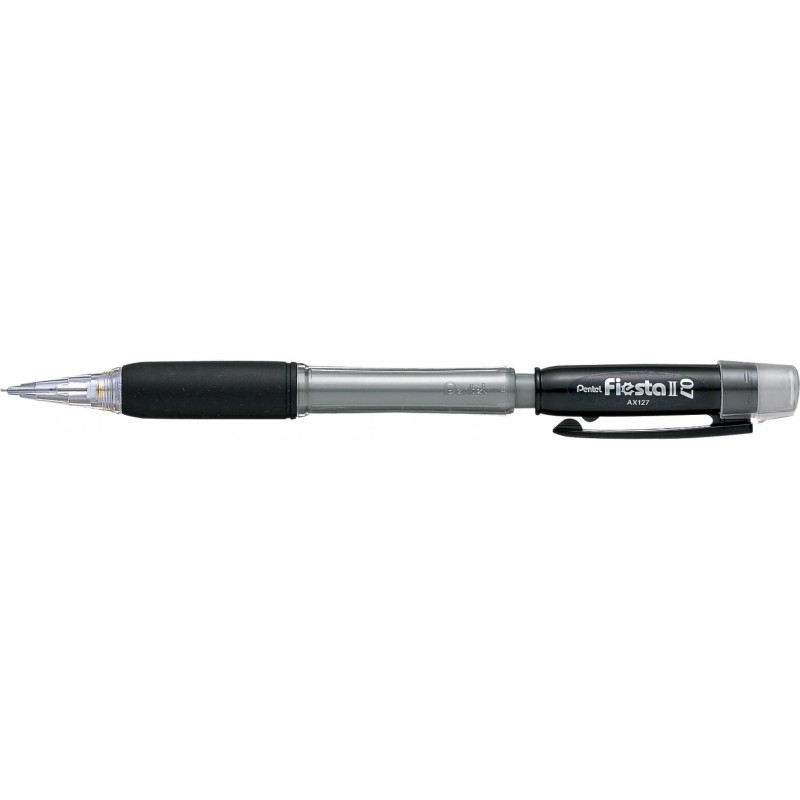 Pentel Fiesta II Portaminas HB 0.7mm con Goma - Incluye 2 Recargas - 