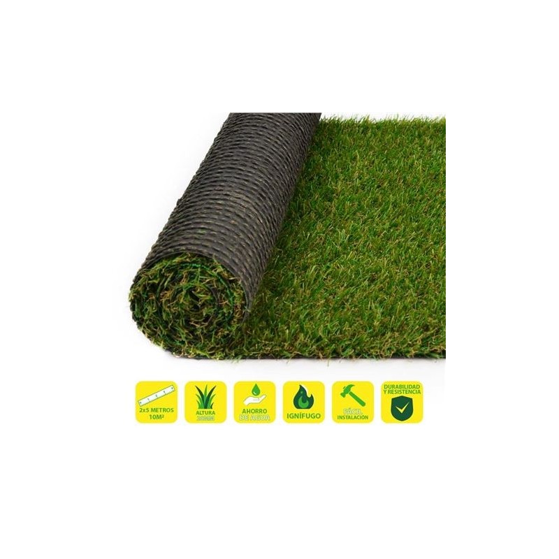 SunGarden Cesped Artificial 2x5m - 20mm - Serie Elegant