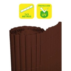 SunGarden Ca&ntilde;izo Plastico Doble Cara 1x3m - Color Marron Oscuro