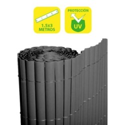 SunGarden Ca&ntilde;izo Plastico Doble Cara 1.5x3m - Color Gris Oscuro