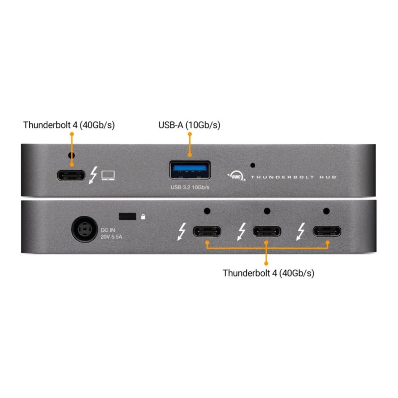 Hub Thunderbolt: 3 TB4