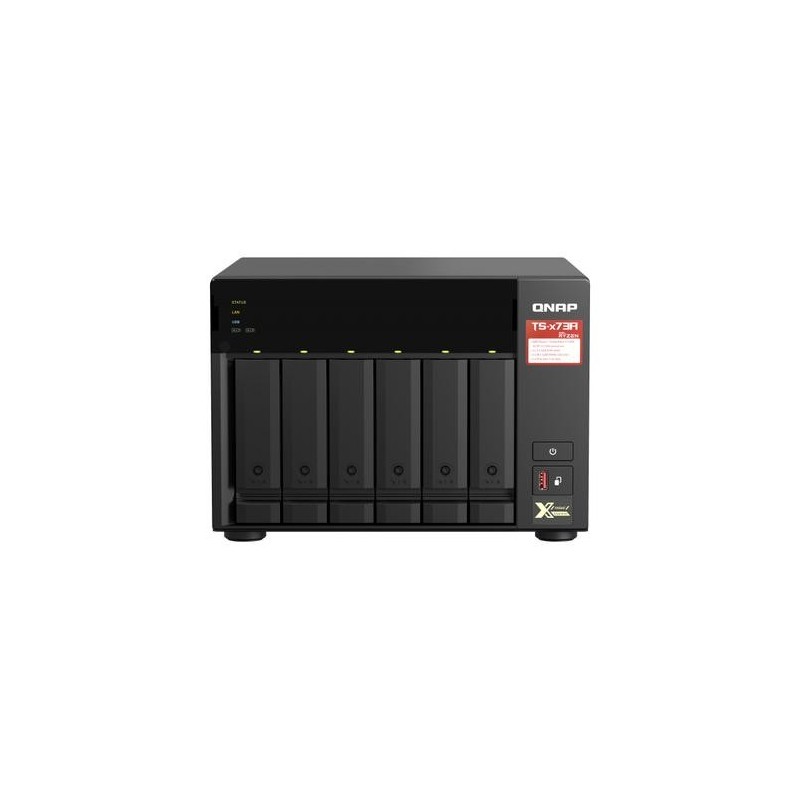 QNAP TS-673A-8G NAS Tower Collegamento ethernet LAN Nero V1500B