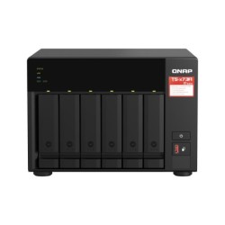 QNAP TS-673A-8G NAS Tower Collegamento ethernet LAN Nero V1500B