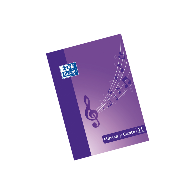 Oxford School Music &amp; Singing A4 - Quaderno pinzato con copertina mor