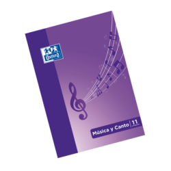 Oxford School Music &amp; Singing A4 - Quaderno pinzato con copertina mor