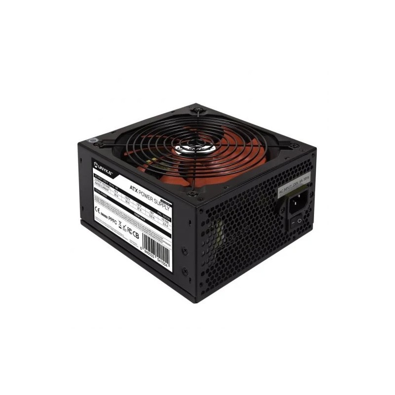 Alimentatore Unykach ATX 700W ATX 700 W - ventola rossa da 140 mm