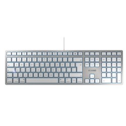 CHERRY KC 6000 SLIM FOR MAC tastiera USB QWERTY Inglese UK Argento