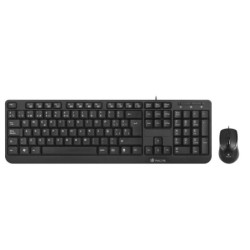 Kit tastiera multimediale e mouse con cavo NGS - QWERTY portoghese - 