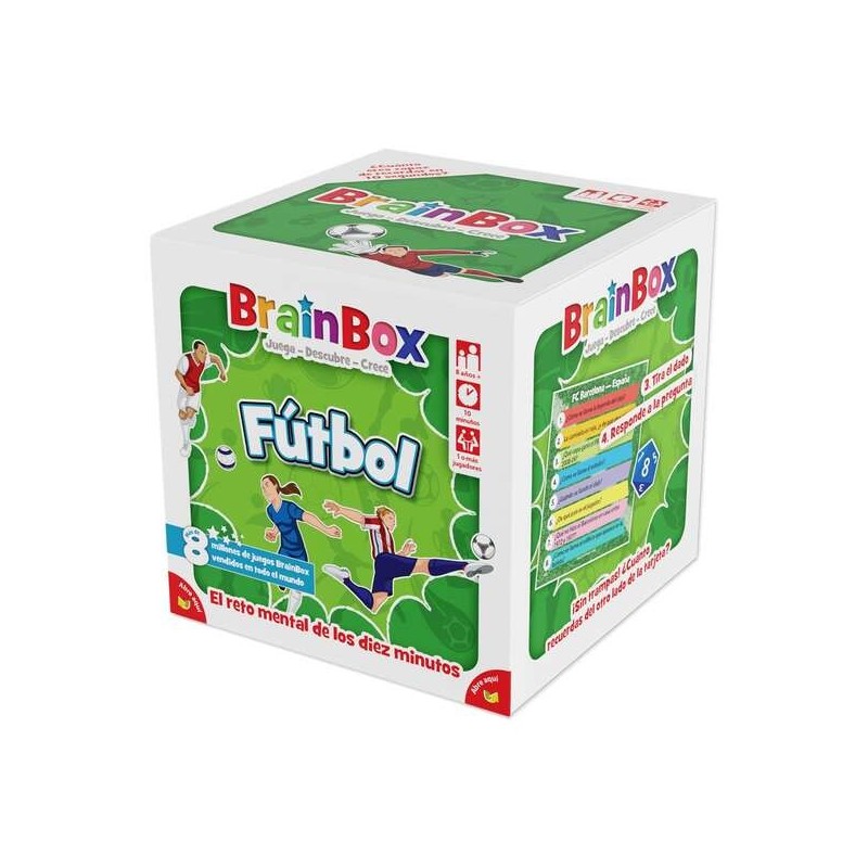 BrainBox Gioco di Carte da Calcio - Tema Sport/Calcio - Da 1 a 8 Gioc