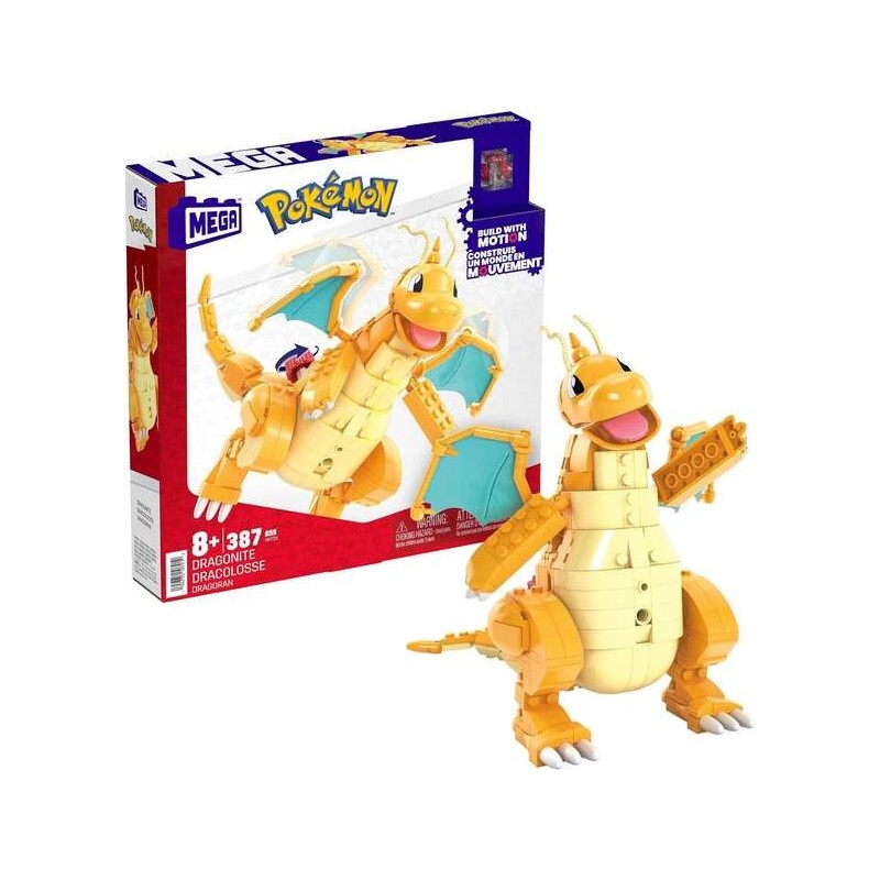 Mattel Mega Construx Wonder Builders Pokemon Dragonite - Figura da co