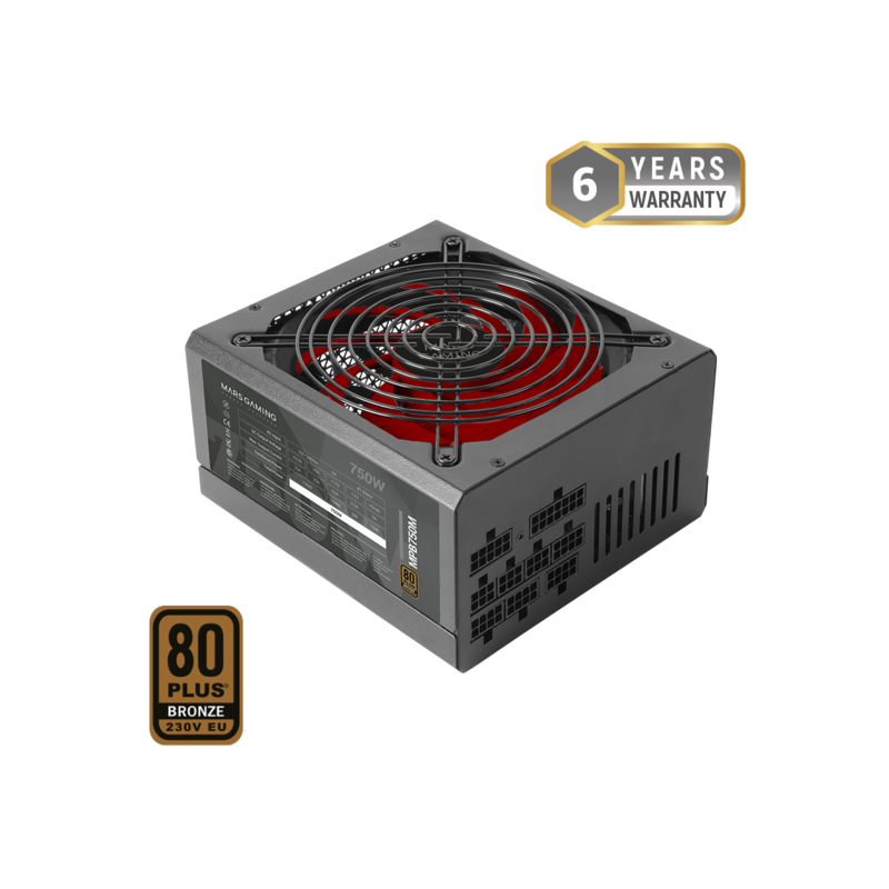 Alimentatore ATX Mars Gaming MPB750M da 750 W - Efficienza profession