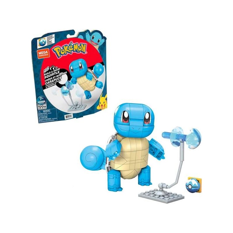 Mattel Mega Construx Wonder Builders Pokemon Squirtle - Figura da cos