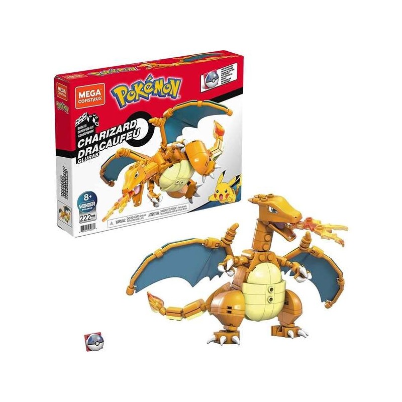 Mattel Mega Construx Wonder Builders Pokemon Charizard - Figura da co