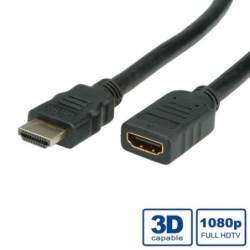 VALUE Cavo HDMI ad alta velocit&agrave; Ethernet, M/F, 2 m