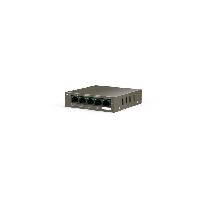 TENDA SWITCH 5 PORTE DI CUI 4X10/100 POE + 1X10/100 DATA IEEE 8023/