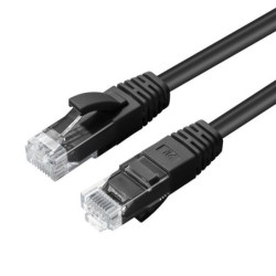 Microconnect MC-UTP6A01S cavo di rete Nero 1 m Cat6a U/UTP [UTP] (CAT