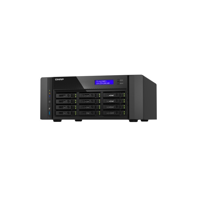 QNAP TS-h1290FX NAS Tower Collegamento ethernet LAN Nero 7302P