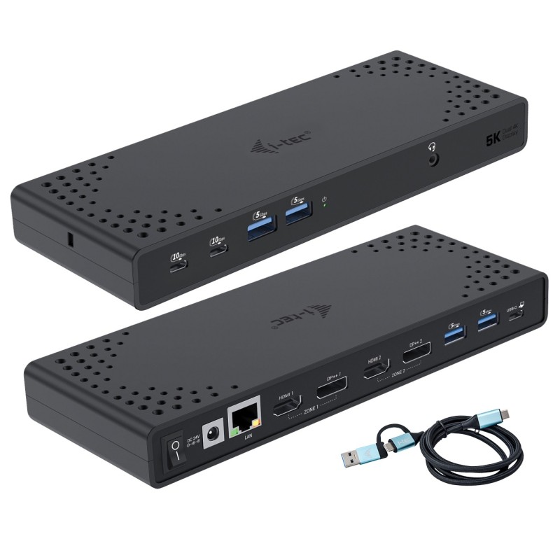 i-tec CADUA4KDOCKPDL2UK replicatore di porte e docking station per no