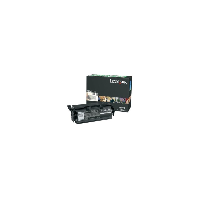 Cartuccia Lexmark Nero Nero HC X654X11E