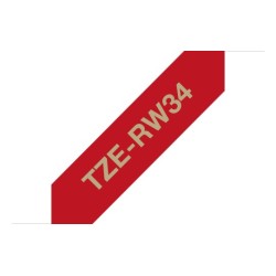 NASTRO TESSUTO ORO /ROSSO TZERW34