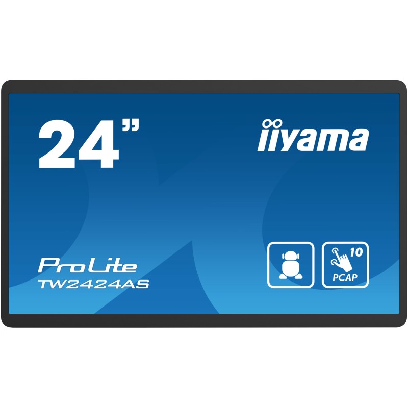 IIYAMA TW2424AS 605 cm IPS TOUCH 24''/1920x1080/Micro-SD/2xUSB/nero