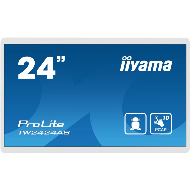 IIYAMA TW2424AS 605 cm IPS TOUCH 24''/1920x1080/Micro-SD/2xUSB/bianco