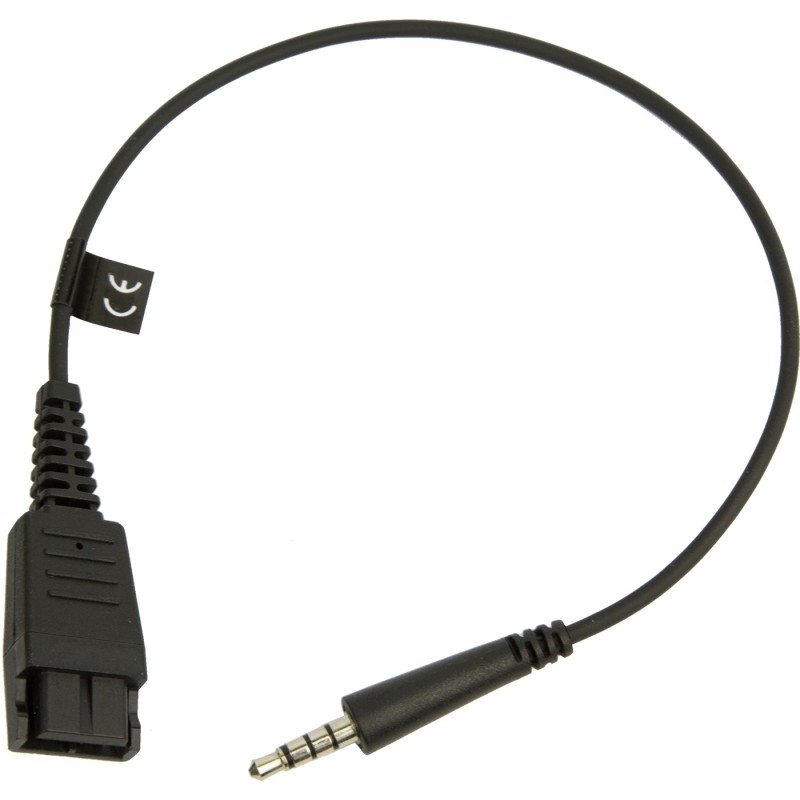 Jabra GN Quick Disconnect QD to straight 35 mm Jack Cord