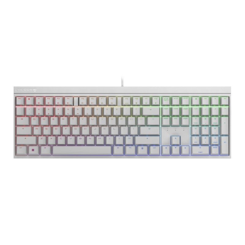 MX 20S RGB - Tastiera meccanica - Con cavo - MX Rossa - QWERTY - Bia