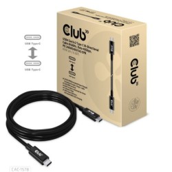 Cavo Club-3D USB-C-USB-C 2m USB-C-USB-C Gen3x2/8K60Hz 40Gbps PD