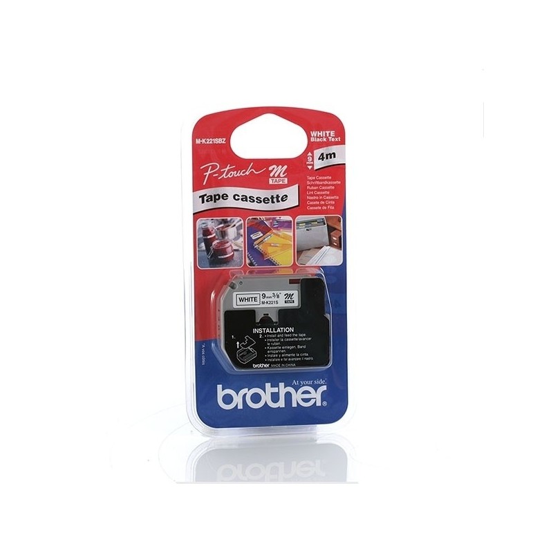 Nastro per etichette accessorio Brother P-Touch M-K221SBZ