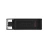 Kingston DataTraveler 70 128GB USB-C 3.2 Gen 1 Sort