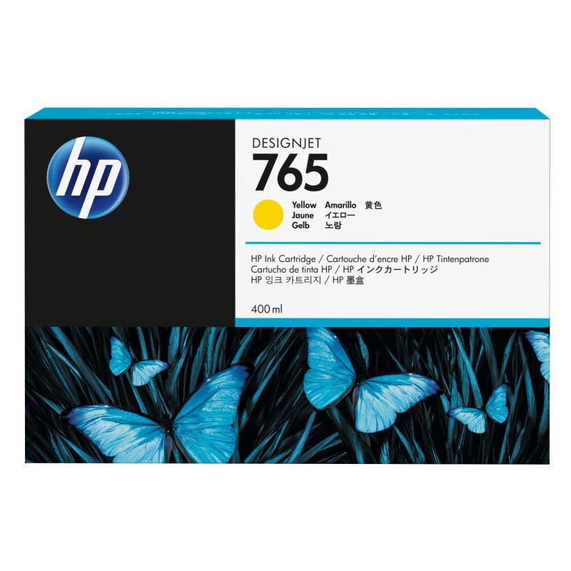 HP 765 400 ML YELLOW INK CARTRIDGE