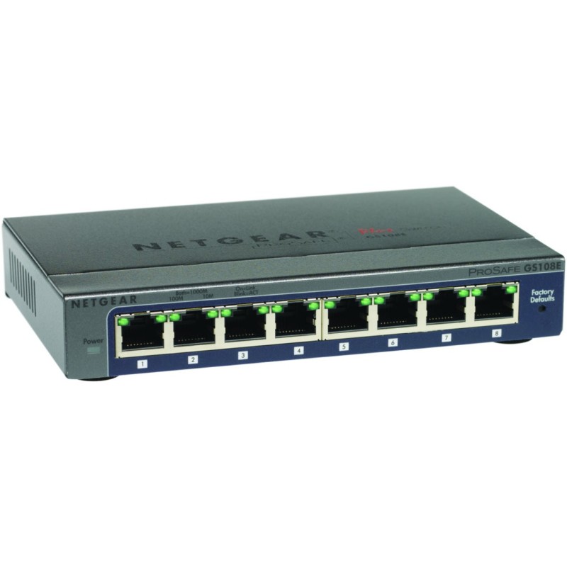 NETGEAR GS108Ev3 Switch 8-porte Gigabit