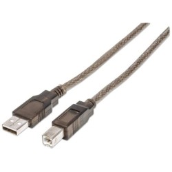 Manhattan USB 2.0 USB-kabel 11m Sort