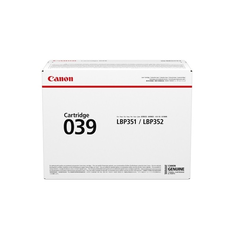 Canon 039 Sort 11000 sider Toner 0287C001