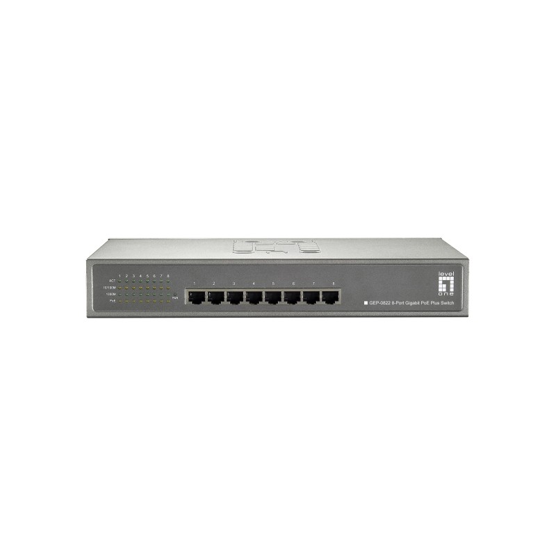 LevelOne GEP-0822 Switch 8-porte Gigabit PoE