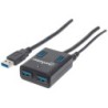 Manhattan USB-A 4-Port Hub, 4x USB-A Ports, 5 Gbps (USB 3.2 Gen1 aka 