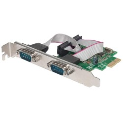 Manhattan PCI Express Card, 2x Serial DB9 ports, 2.5 Mbps, x1 x4 x8 x